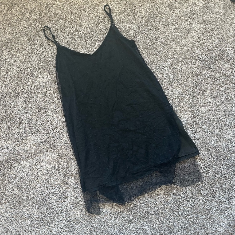 Velocity Elegant Black Mini Dress